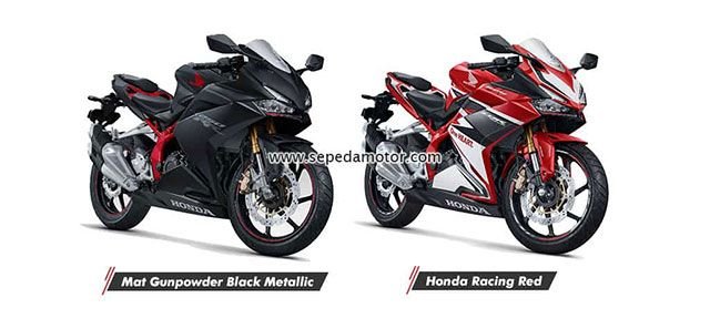 New Honda CBR250RR Mat Gunpowder Black Metallic dan Honda Racing Red